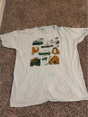Mens Park Project White Graphic Casual T-Shirt - XL